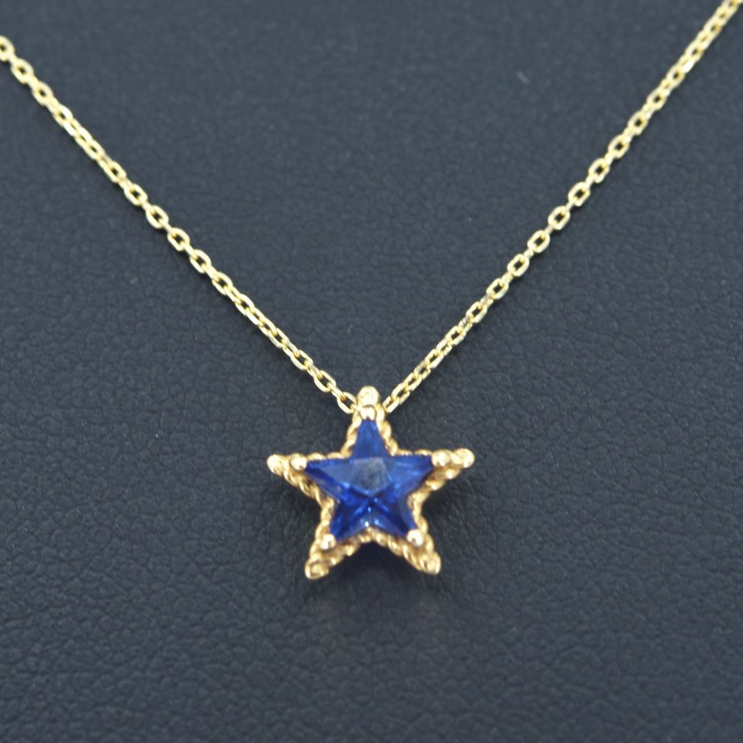 スタージュエリー Star Jewelry K10 星型ネックレス K10アジャスター付