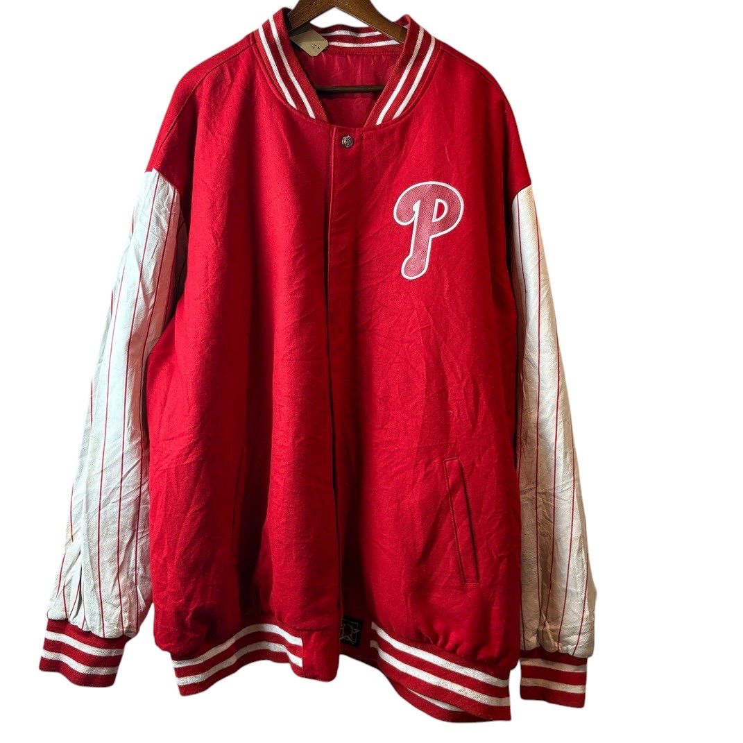 Jeff Hamilton × MLB Philadelphia Phillies レザー切替 スタジアム