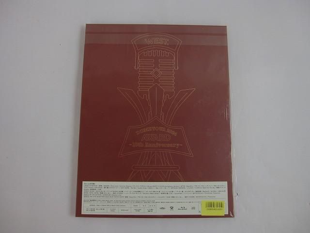 WEST. Blu-ray DOME TOUR AWRD 10 th Anniversary 初回盤