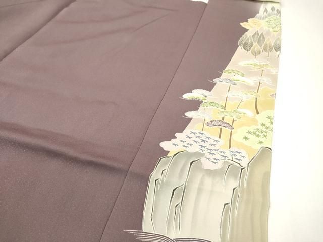 平和屋着物○豪華色留袖 駒刺繍 風景松文 暈し染 正絹 逸品 DAAZ6035fe