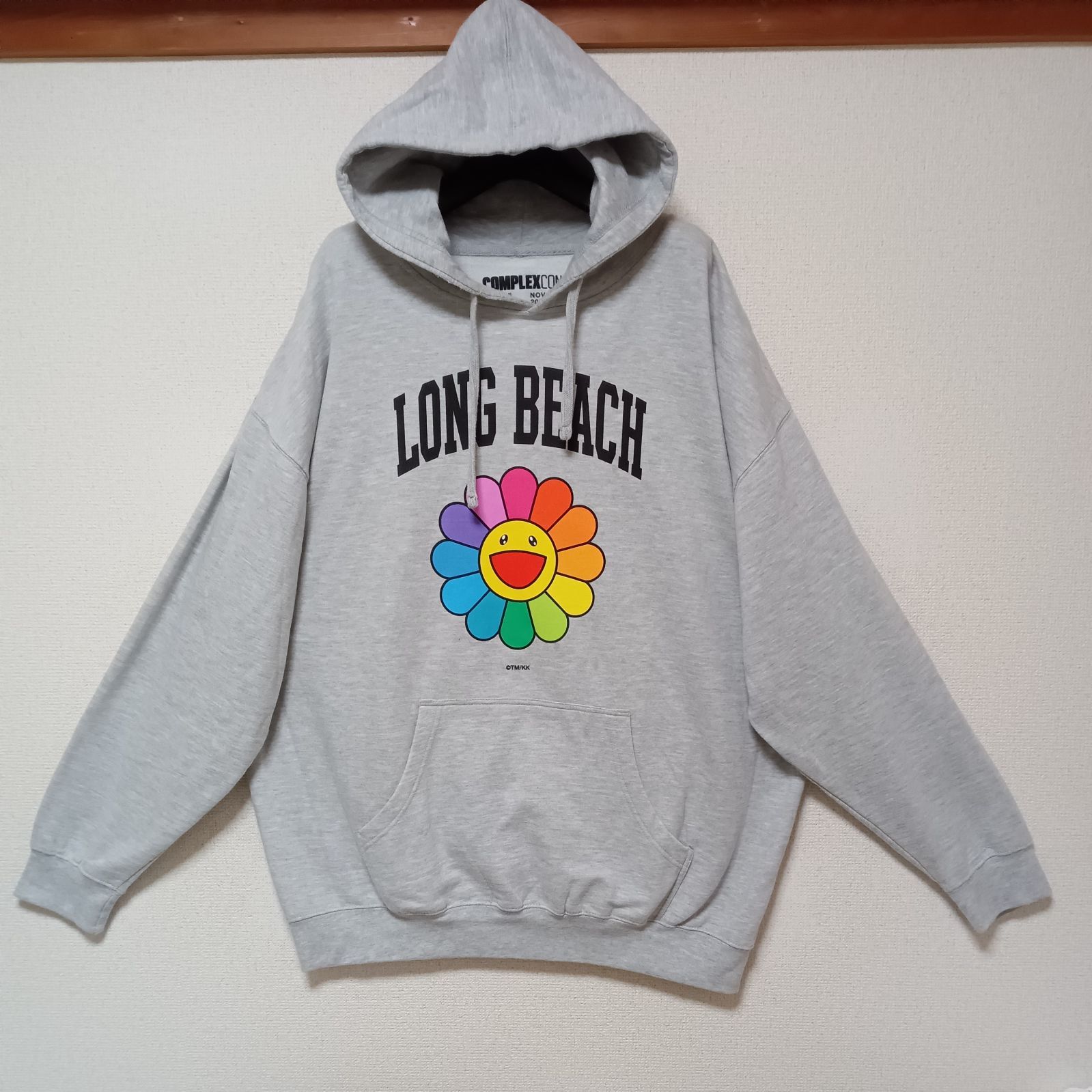 COMPLEXCON村上隆Kaikai KikiカイカイキキFlower Hoodieパーカーグレー