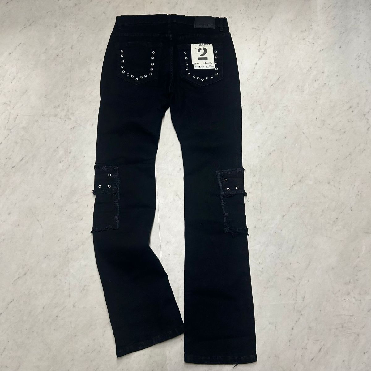 メンズ 米国ブランド FWRD Denim NY アイレット スタックド デニム 