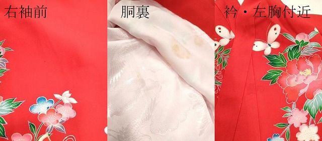  平和屋着物 お宮参り 女の子 祝着 産着 初着 のしめ 花車 鈴舞蝶花文 金彩 ze 着物 着物ドレス 着物 浴衣 和小物