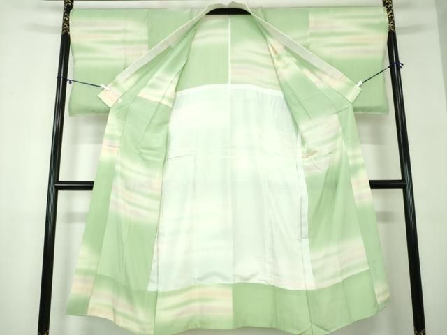 平和屋着物●上質な長襦袢 無双仕立て 霞文 暈し染め 鈴乃屋扱い 正絹 逸品 未使用 DAAZ0586ps