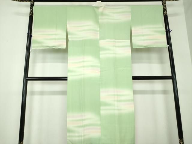 平和屋着物●上質な長襦袢 無双仕立て 霞文 暈し染め 鈴乃屋扱い 正絹 逸品 未使用 DAAZ0586ps