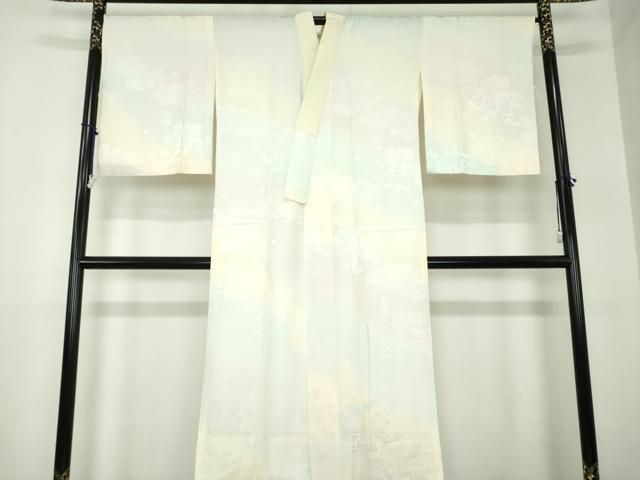 平和屋着物 上質な長襦袢 無双仕立て 御所車花地紋 暈し染め やまと誂製 正絹 ps