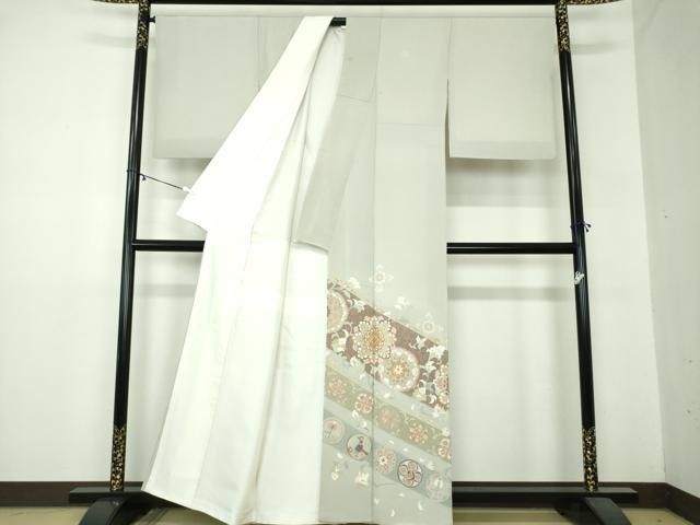 平和屋着物 豪華色留袖 駒刺繍 正倉院花鳥文 金彩 松坂屋扱い 正絹 ps