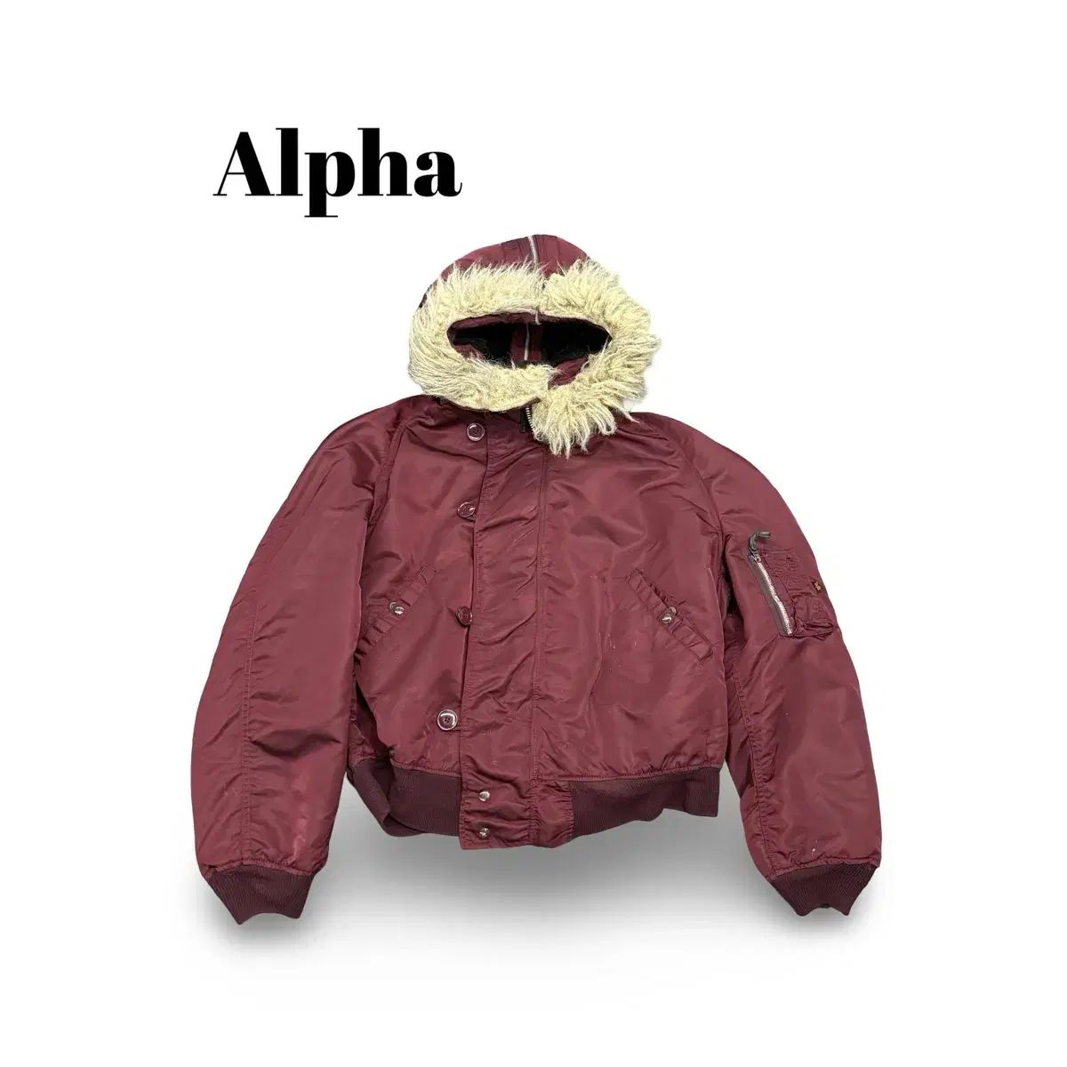 (110) アルファ インダストリーズ n2b フード ファー ジャケット