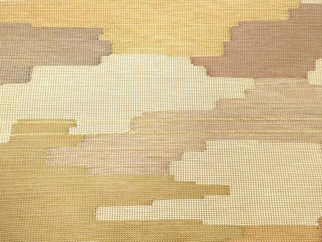 平和屋着物○俵屋 人間国宝 喜多川平朗 有職織物 九寸名古屋帯 霞文