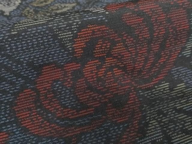 平和屋着物○本場大島紬 乱菊 瀬戸口絹織物謹製 証紙付き 正絹 逸品 未