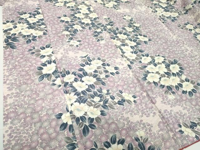 平和屋着物●上質な小紋　紬地　草花文　正絹　逸品　DAAZ0659ps 平和屋着物○上質な小紋 紬地 草花文 正絹 逸品 DAAZ0659ps - メルカリ