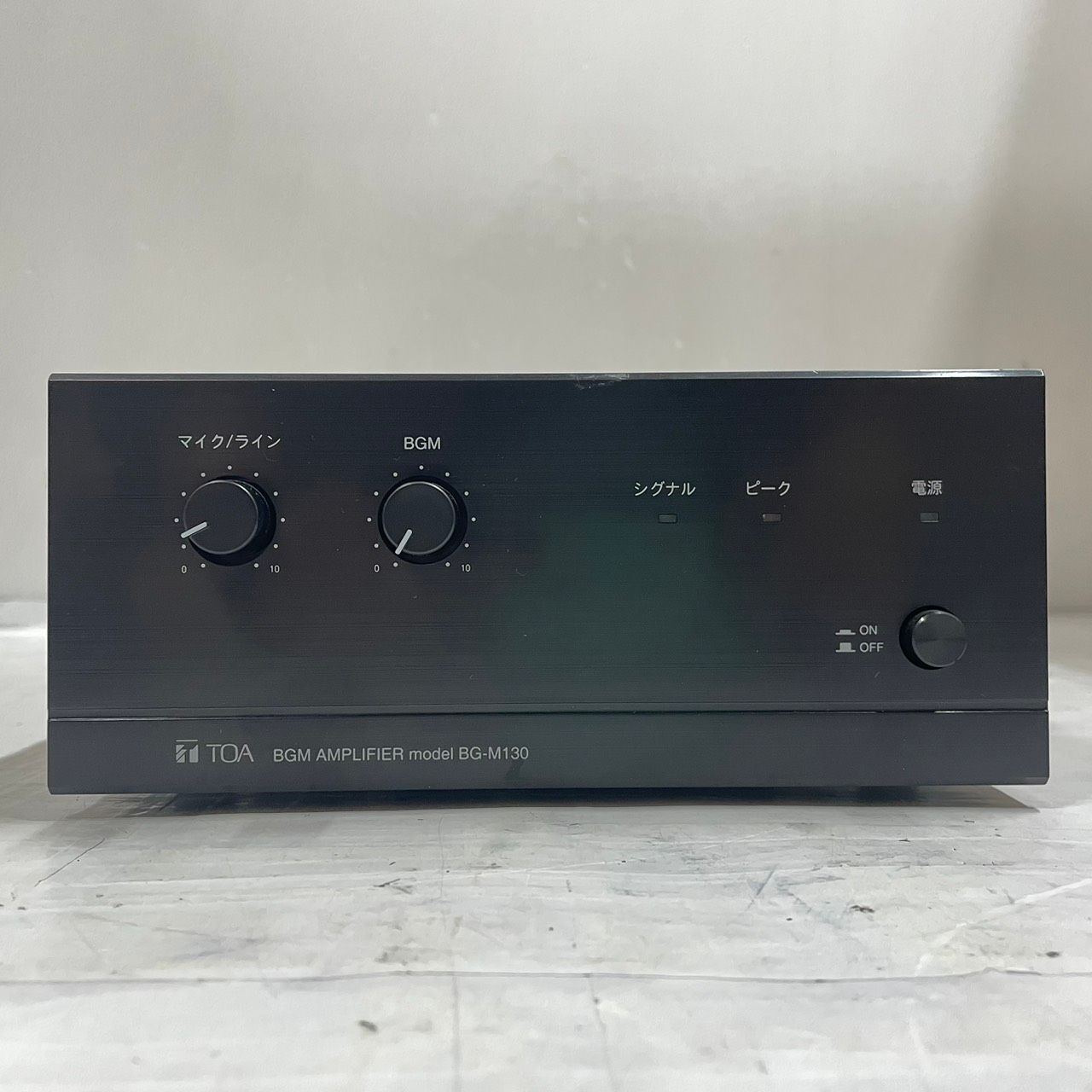 h9897 TOA BGMパワーアンプ BG-M130 業務用 マイク放送 美品 - メルカリ