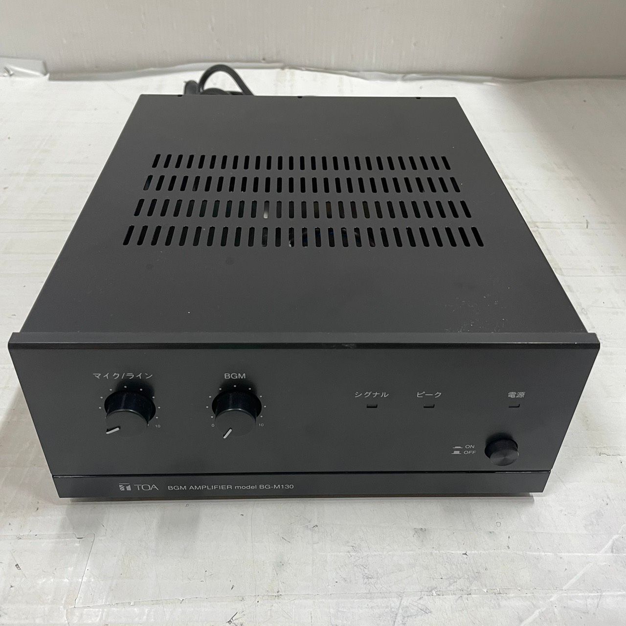 h9897 TOA BGMパワーアンプ BG-M130 業務用 マイク放送 美品 - メルカリ