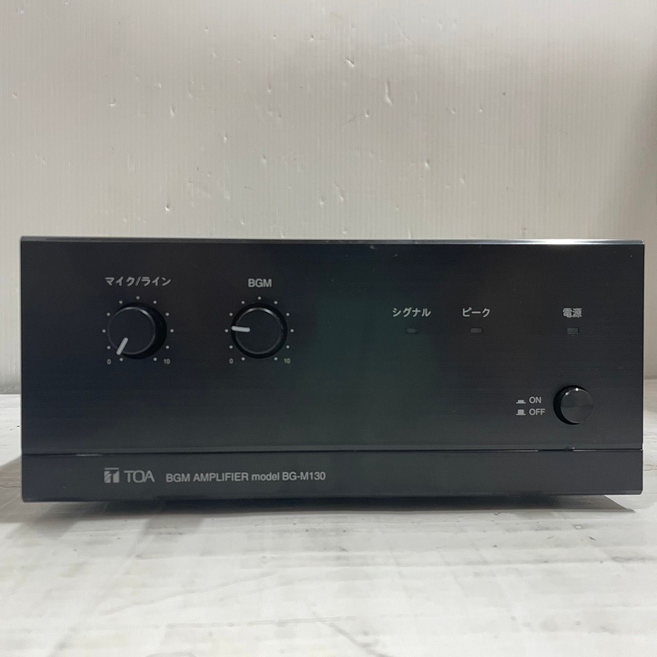 h9898 TOA BGMパワーアンプ BG-M130 業務用 マイク放送 美品 - メルカリ