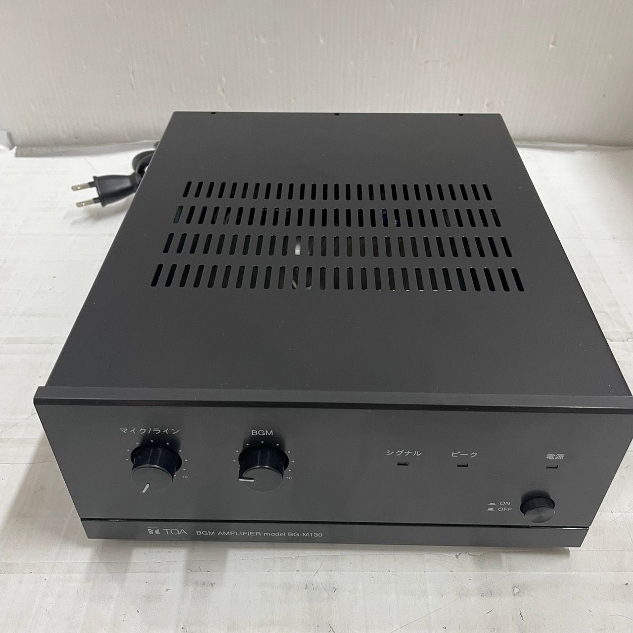 h9898 TOA BGMパワーアンプ BG-M130 業務用 マイク放送 美品 - メルカリ