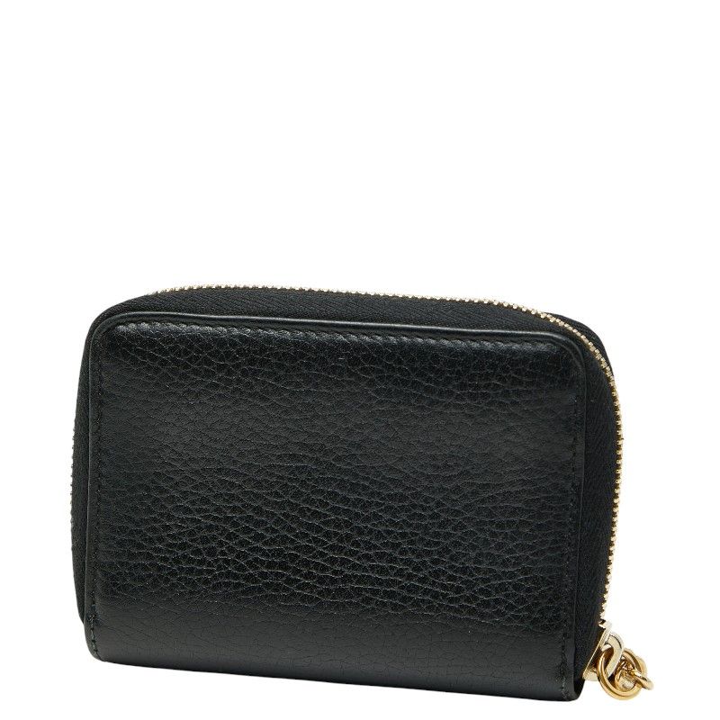 グッチ ソーホー インターロッキングG ラウンドファスナー コインケース 598209 ブラック レザー レディース GUCCI 1 0242664
