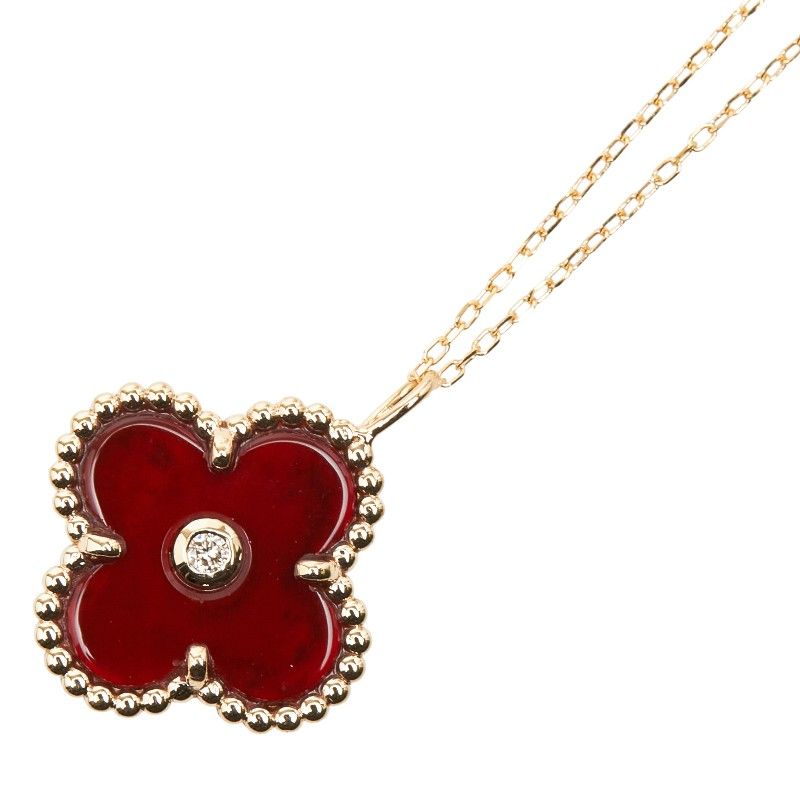 フラワー 花 モチーフ ペンダントネックレス K18PG ピンクゴールド