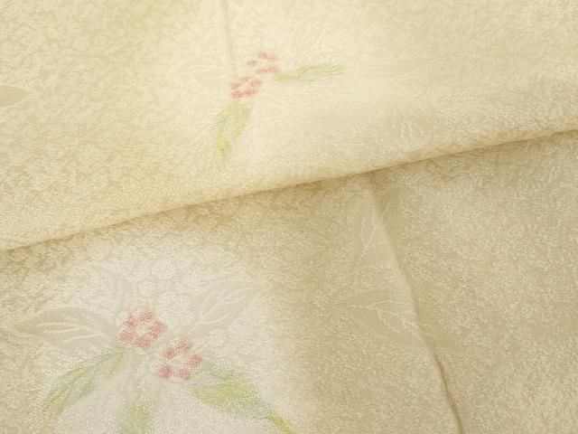 平和屋着物○長襦袢 無双仕立て 草花文 暈し染め やまと誂製 正絹