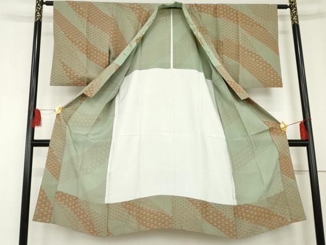 平和屋着物 長襦袢 無双仕立て 青海波 正絹 cs