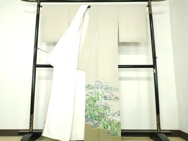 平和屋着物 本加賀友禅作家 東藤岳 色留袖 風景松文 暈し染め 正絹 ps