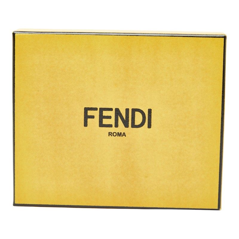 フェンディ ズッカ カードケース パスケース 7AR911 ブラウン ブラック