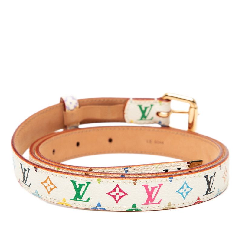 ルイ ヴィトン モノグラム マルチカラー サンチュール キャレ ベルト