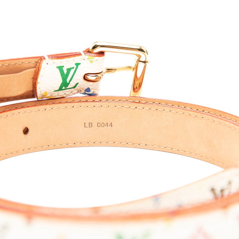 ルイ ヴィトン モノグラム マルチカラー サンチュール キャレ ベルト