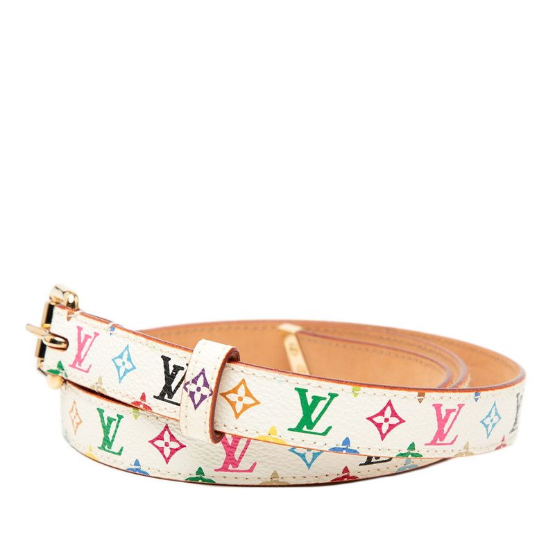 ルイ ヴィトン モノグラム マルチカラー サンチュール キャレ ベルト