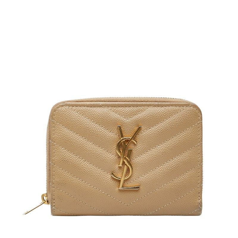 サンローラン YSL モノグラム 403723 ベージュ レザー レディース SAINT LAURENT 228-45895