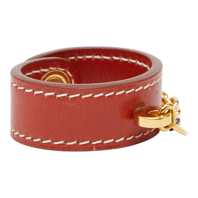 エルメス ノマド グローブホルダー ブラウン系 レザー メッキ レディース HERMES 228 45901