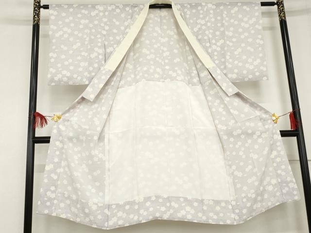 平和屋着物 長襦袢 単衣 流水花文 正絹 cs