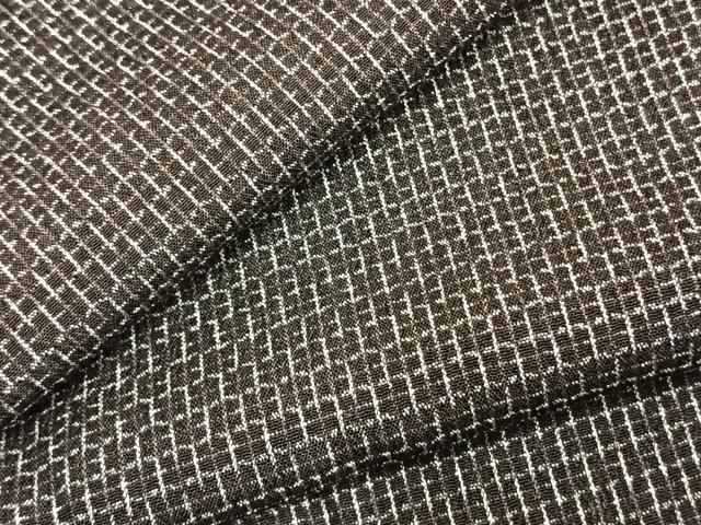 平和屋着物 男性 紬 単衣 亀甲柄 正絹 fy