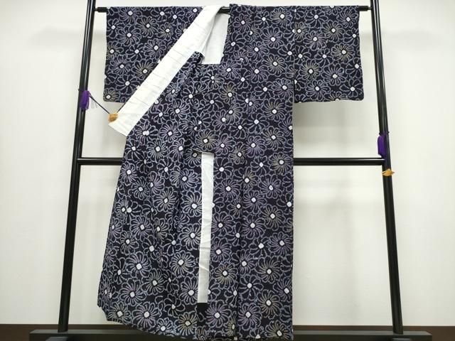  平和屋着物∴夏物 浴衣 有松鳴海絞り 舞菊尽くし 綿 ng 浴衣単品 浴衣