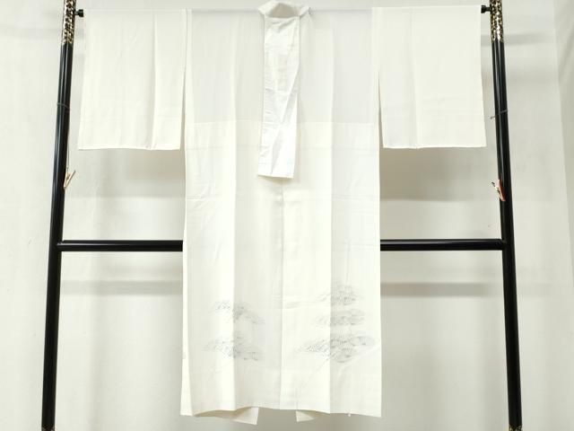 平和屋着物 長襦袢 無双仕立て 手描き 鴛鴦枝松葉文 正絹 yc