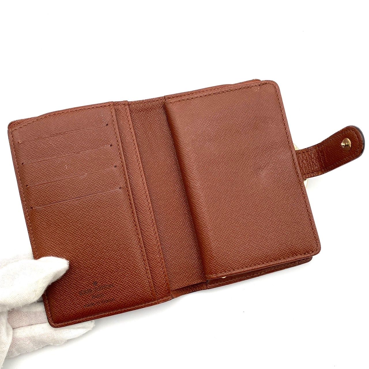 ルイヴィトン モノグラム ヴィエノワ 二つ折り財布 がま口 コンパクト