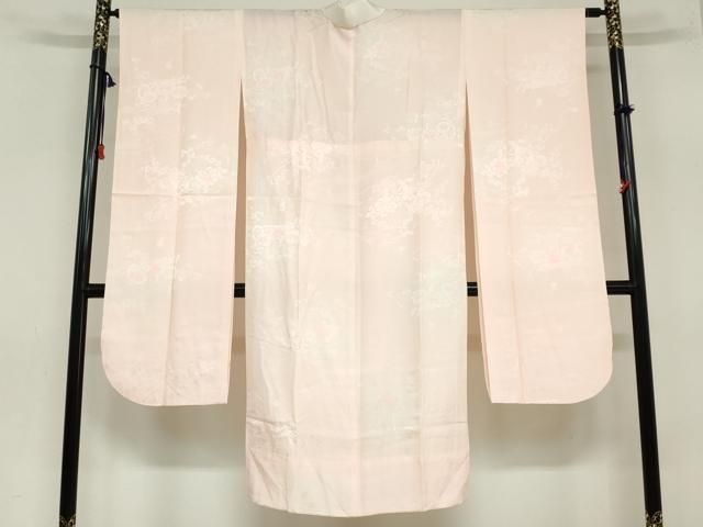 平和屋着物 振袖用長襦袢 無双仕立て 花車地紋 暈し染め 正絹 ud