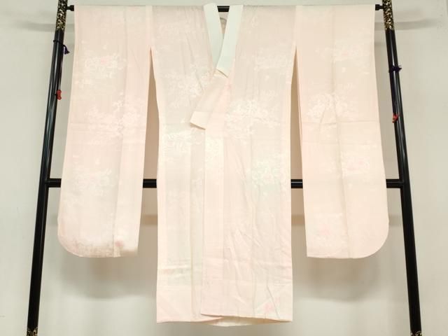 平和屋着物 振袖用長襦袢 無双仕立て 花車地紋 暈し染め 正絹 ud