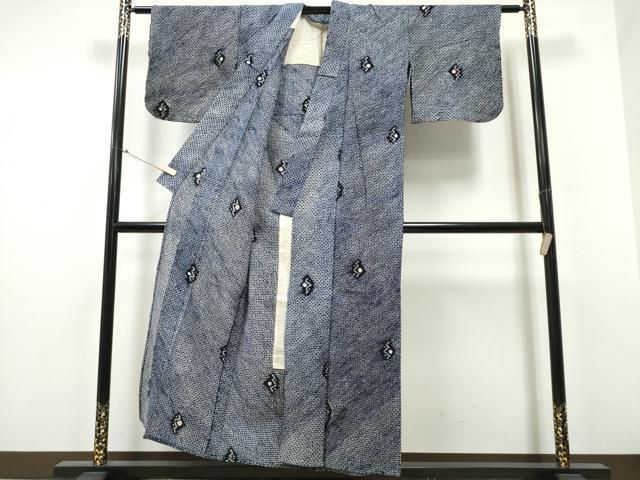 平和屋着物∴夏物 浴衣 有松鳴海絞り 吉祥文 綿 ng