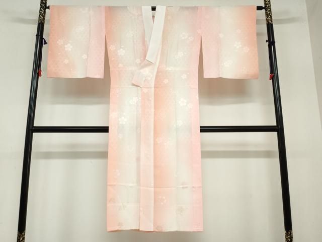 平和屋着物 長襦袢 無双仕立て 舞花地紋 暈し染め 正絹 ud