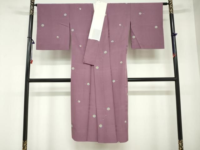 平和屋着物 長襦袢 袷 手毬舞桜文 さが美扱い 正絹 ud