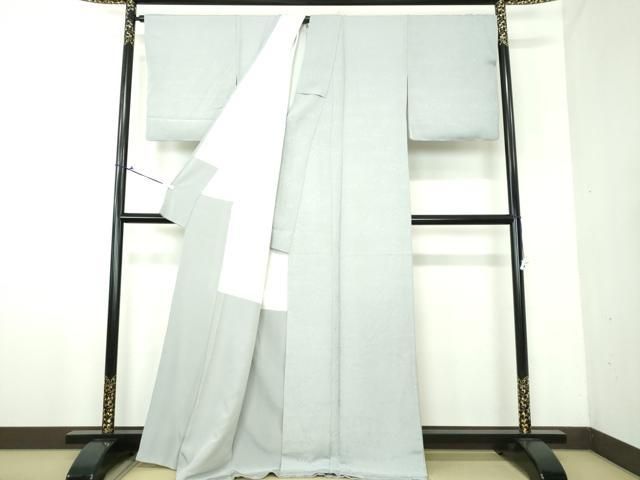 平和屋着物 上質な色無地 流水地紋 素色 正絹 ps