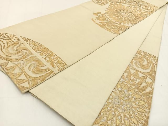 平和屋着物○西陣 川島織物 六通柄 本袋帯 正倉院 金銀糸 正絹 逸品