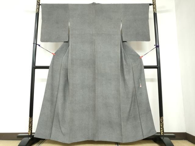 平和屋着物○江戸小紋 伝統工芸士 関正三郎 車輪梅染 極々大小霰 反端