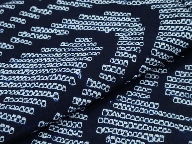  平和屋着物∴夏物 浴衣 有松鳴海絞り 流水文 綿 ng 浴衣単品 浴衣