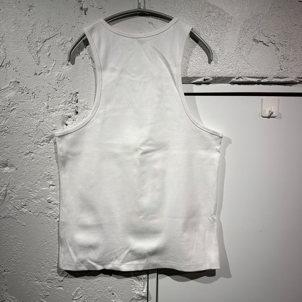 STEFAN COOKE ステファンクック 22 AW TANk TOP With Metal Flowers タンクトップ ホワイト size M 表参道A 12