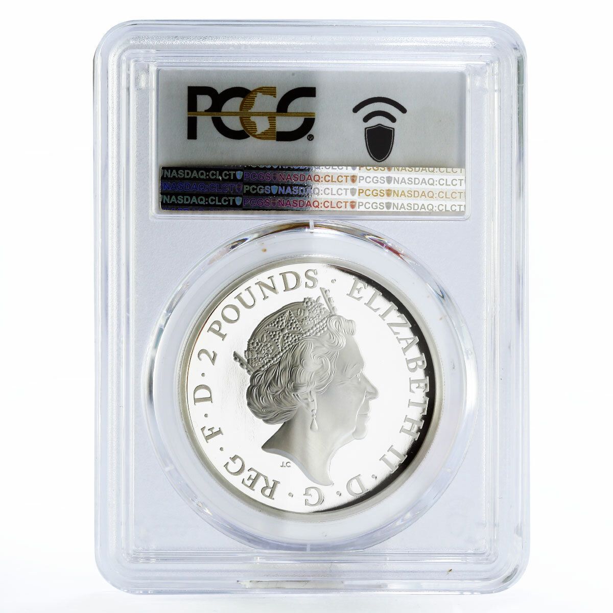 英国 2ポンド クイーンズビーストシリーズ グレイハウンド PR70 PCGS