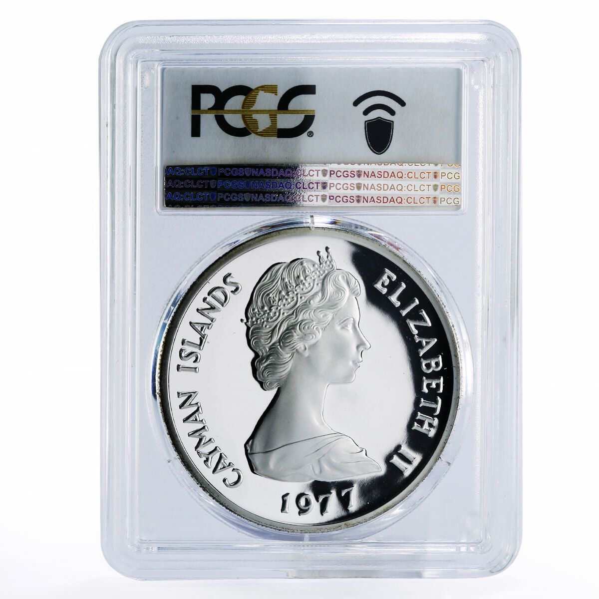 ケイマン諸島 25ドル クイーンアン PR69 PCGS 銀貨 1977年 - メルカリ