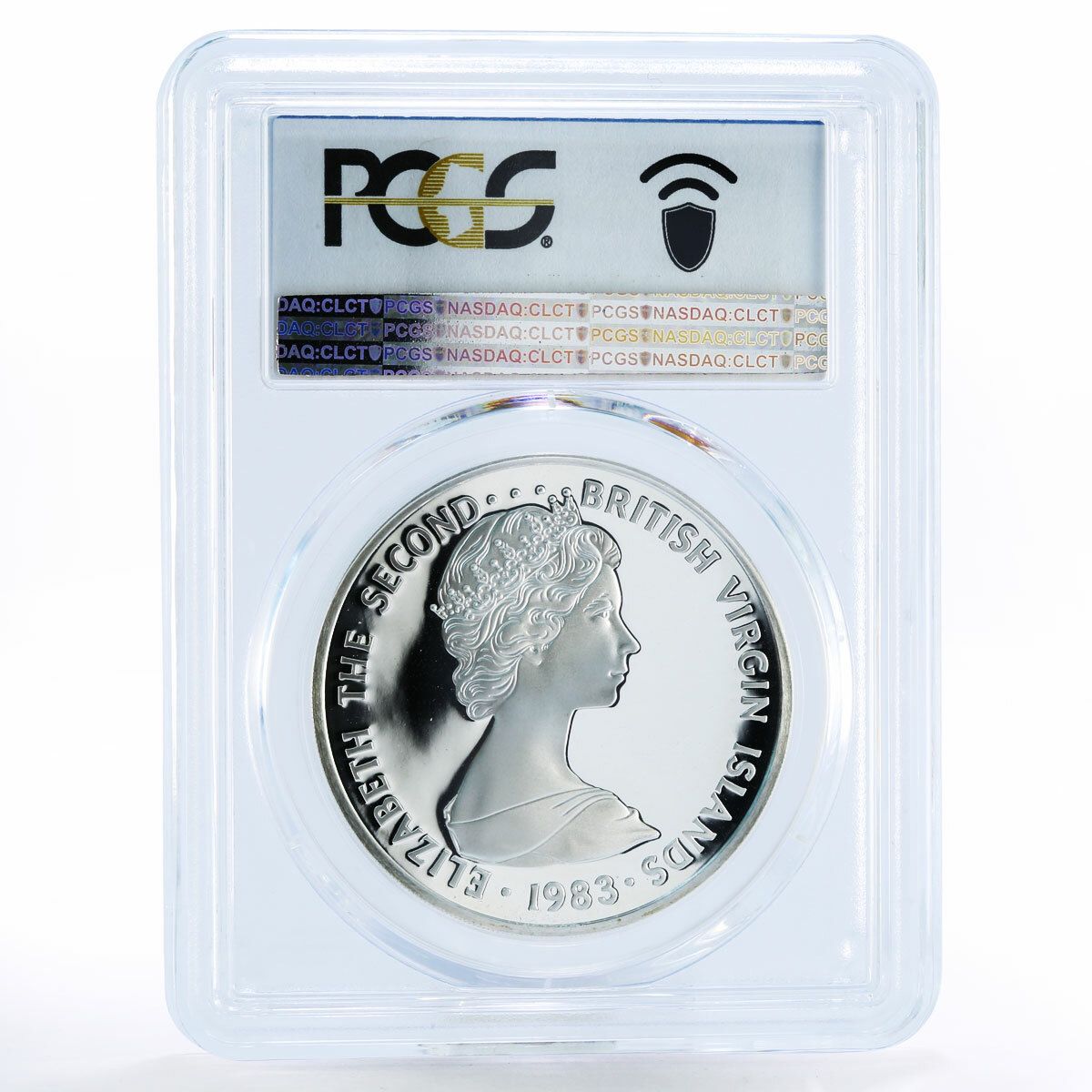 イギリス領ヴァージン諸島 10ドル エリザベス2世 PR70 PCGS 銀貨 1983