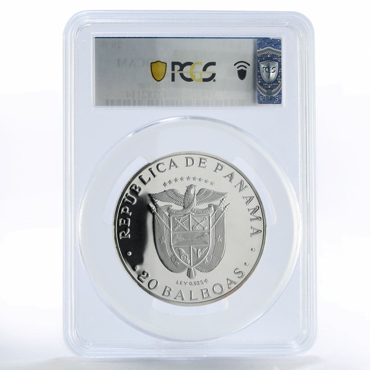 パナマ 20バルボア シモン・ボリバル解放者 PR69 PCGS プルーフ銀貨