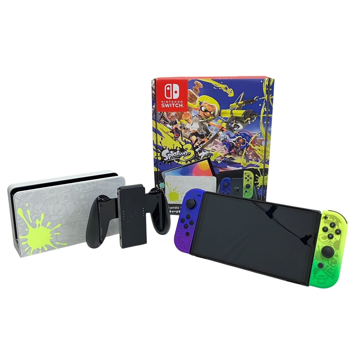 任天堂 Nintendo Switch 本体 有機ELモデル HEG-001 スプラトゥーン3エディション ゲーム機 良好